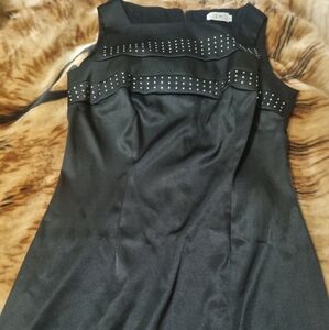 Ladies Stylish Sleeveless Silver Stud Dress